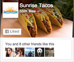 Sunrise Tacos Facebook